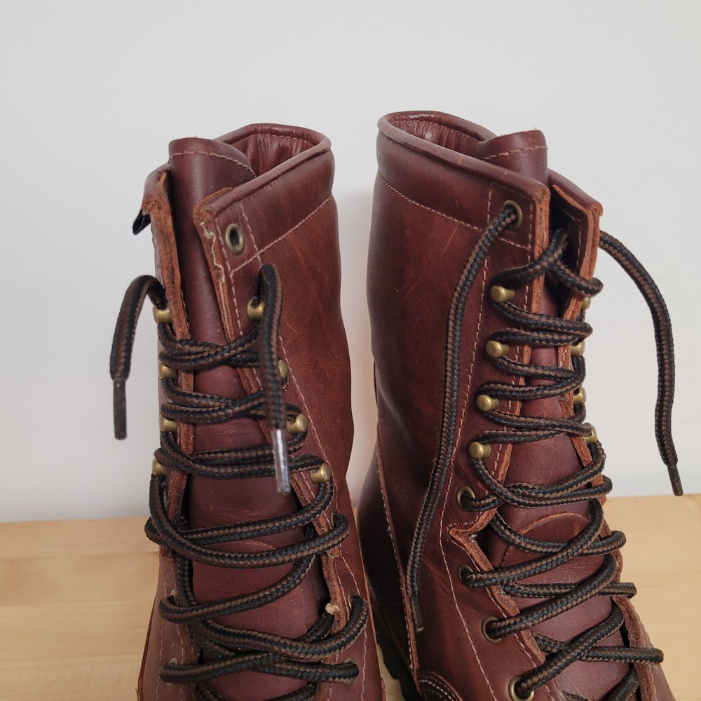 Golden Retriever Work Boots Men 14W Brown Leather Sympatex Vibram Gorpcore 9010 - Picture 6 of 12